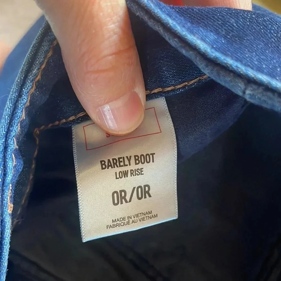Express Barely Boot Dark wash jeans 0 - Picture 5 of 5